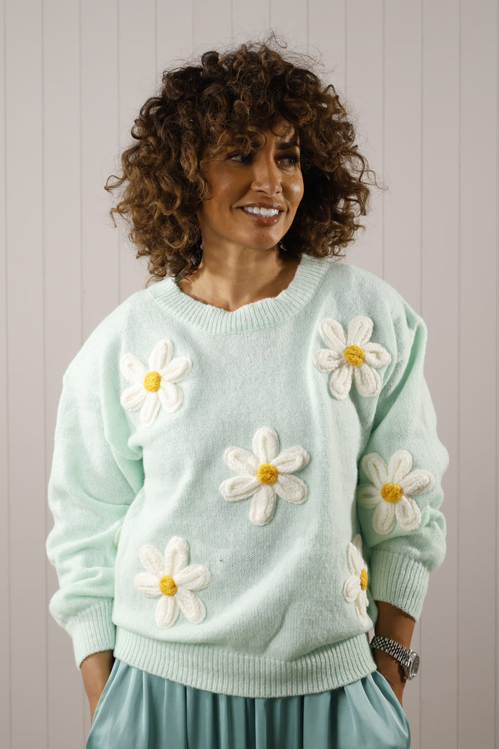 Cadance Daisy Jumper Mint