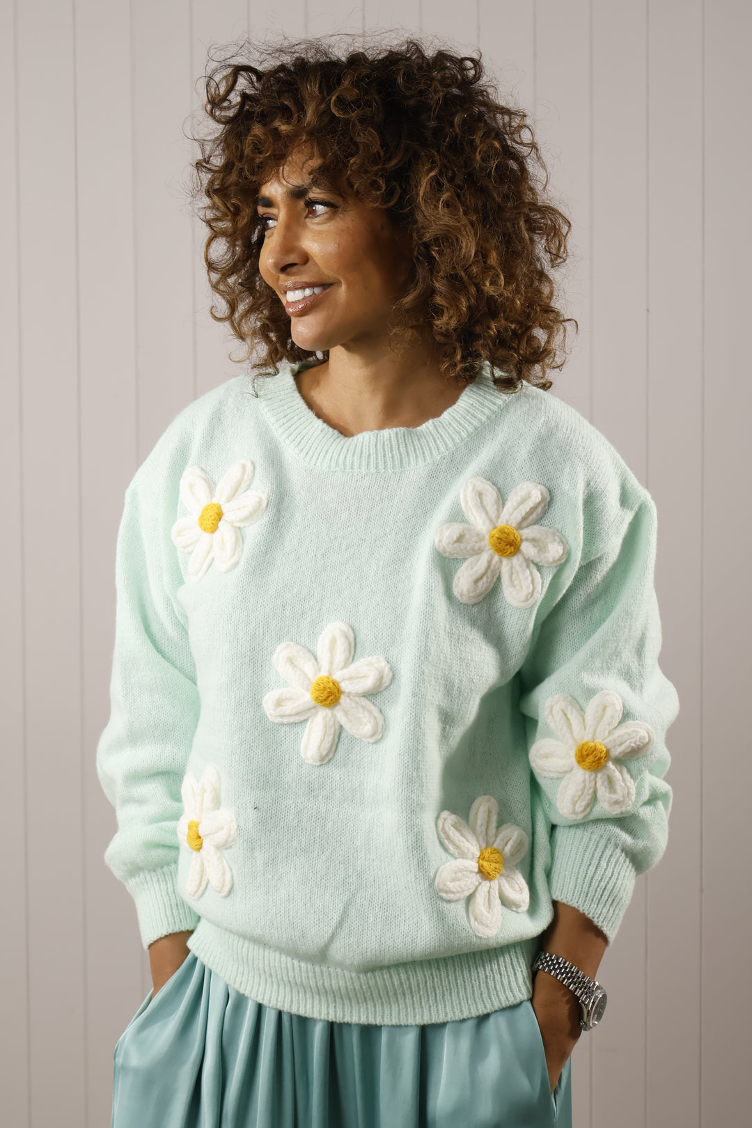 Cadance Daisy Jumper Mint