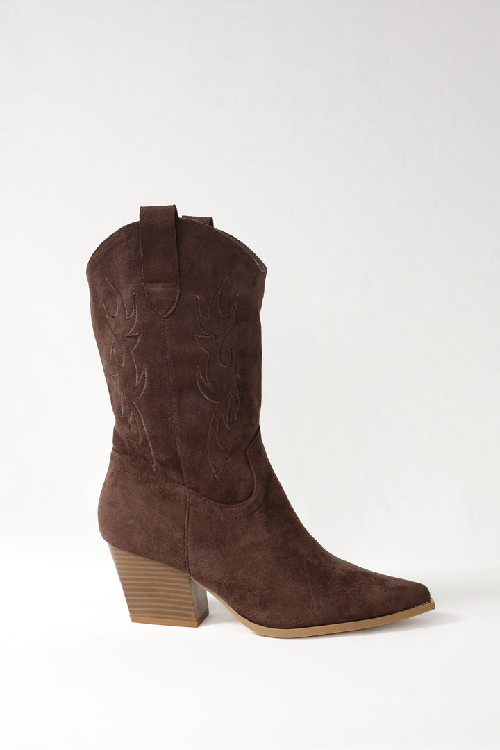 Milan Cowboy Boots Brown