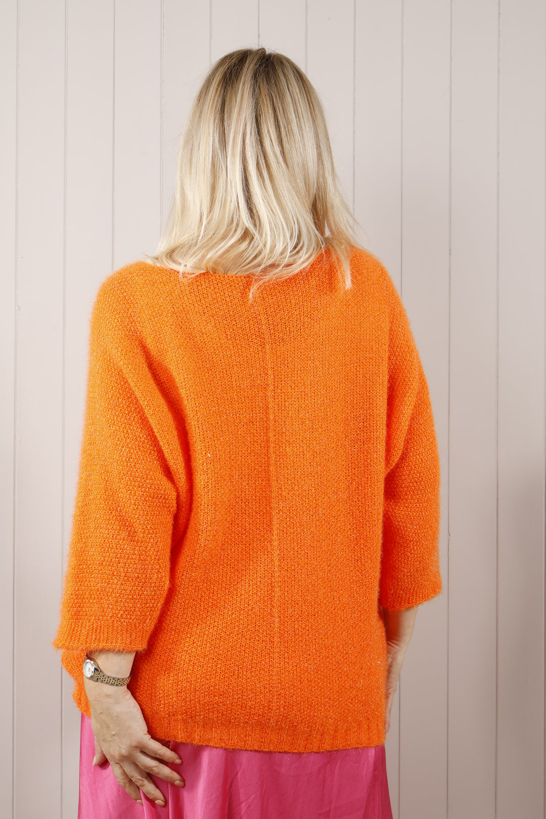 Bryony Brushed Knit Jumper Tangerine