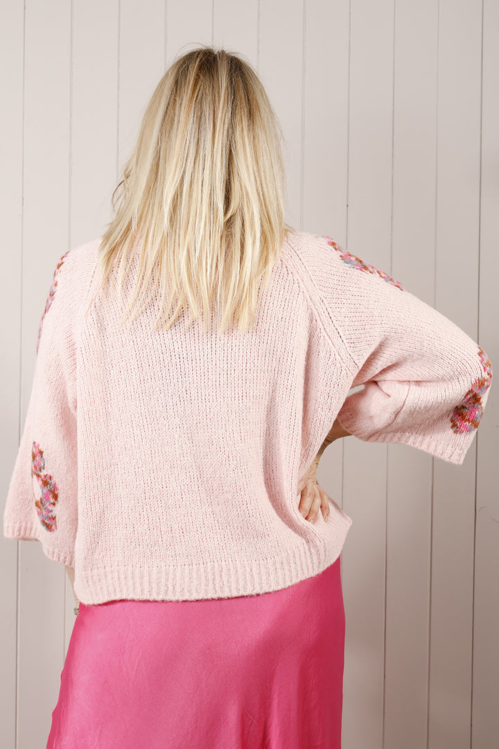 Angie Flower Jumper Pink