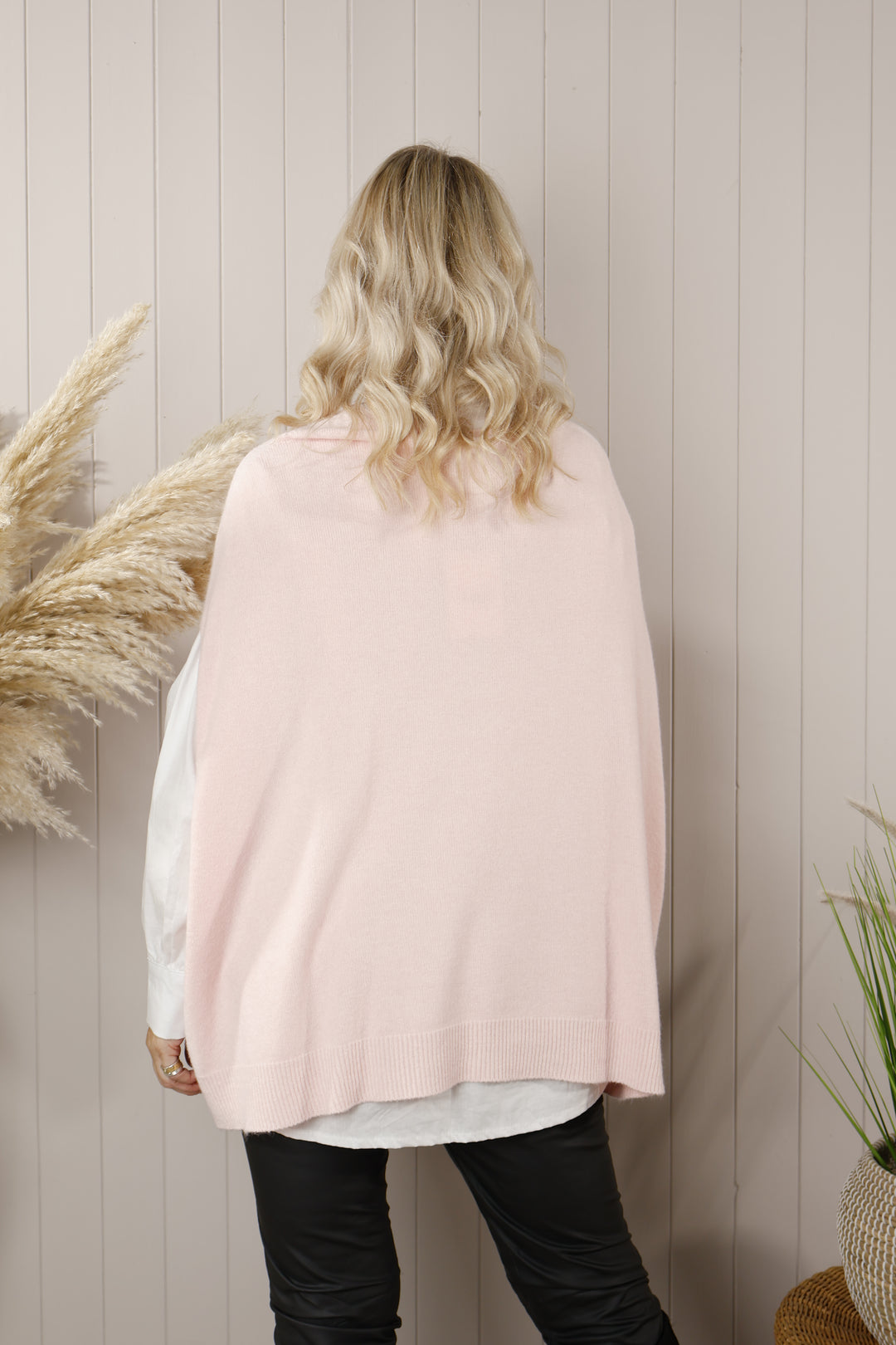 Keely Poncho Top Baby Pink