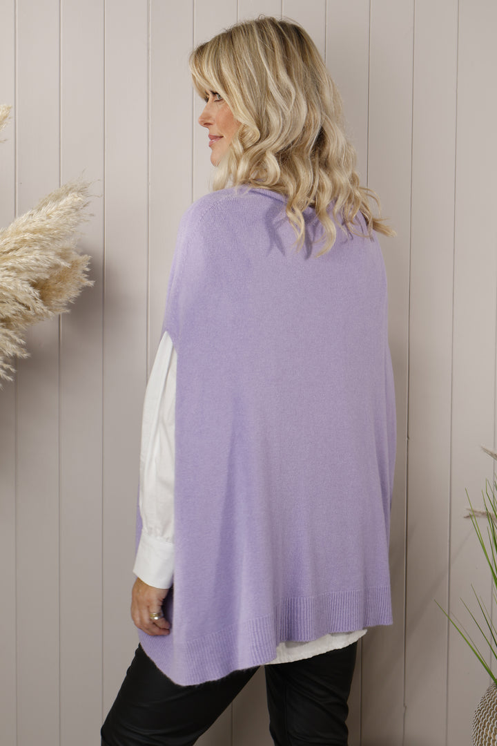 Keely Poncho Top Lilac