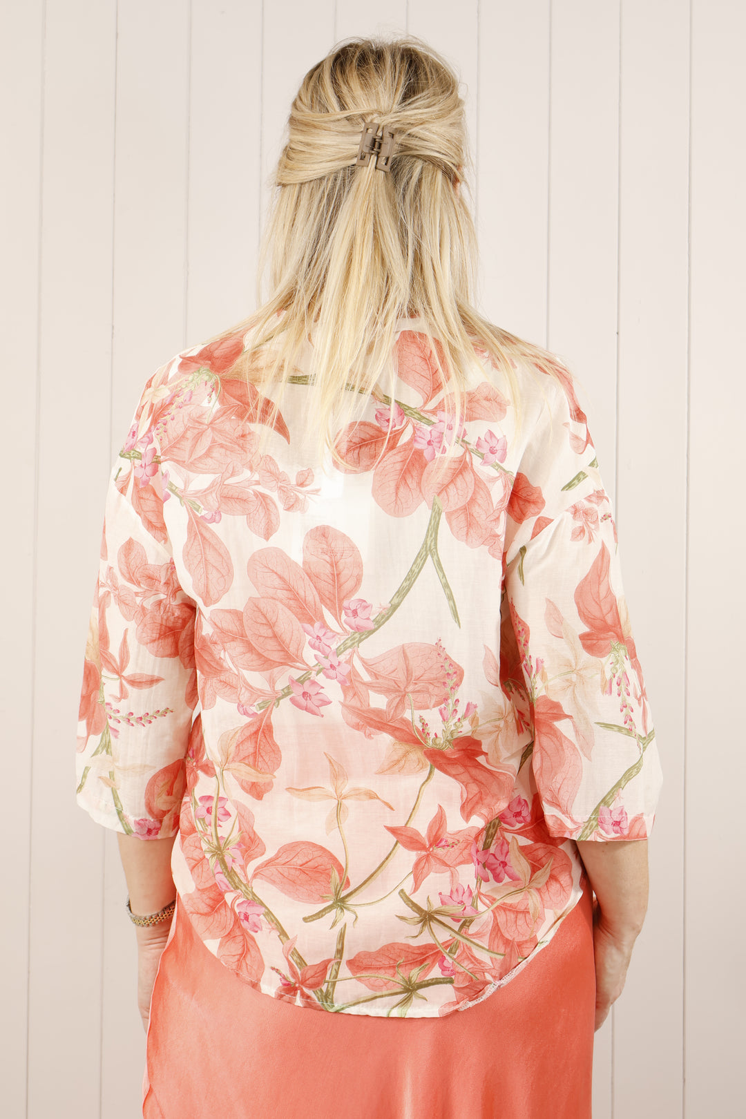 Fenix Silk Shirt Coral