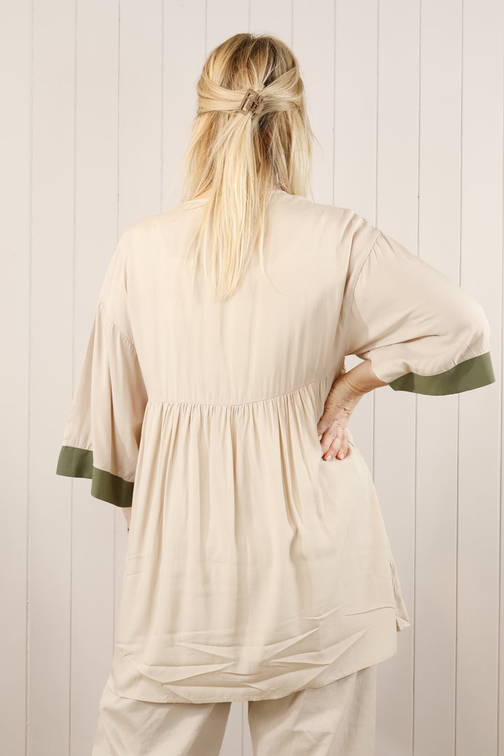 Xena Embroidered Tunic Latte