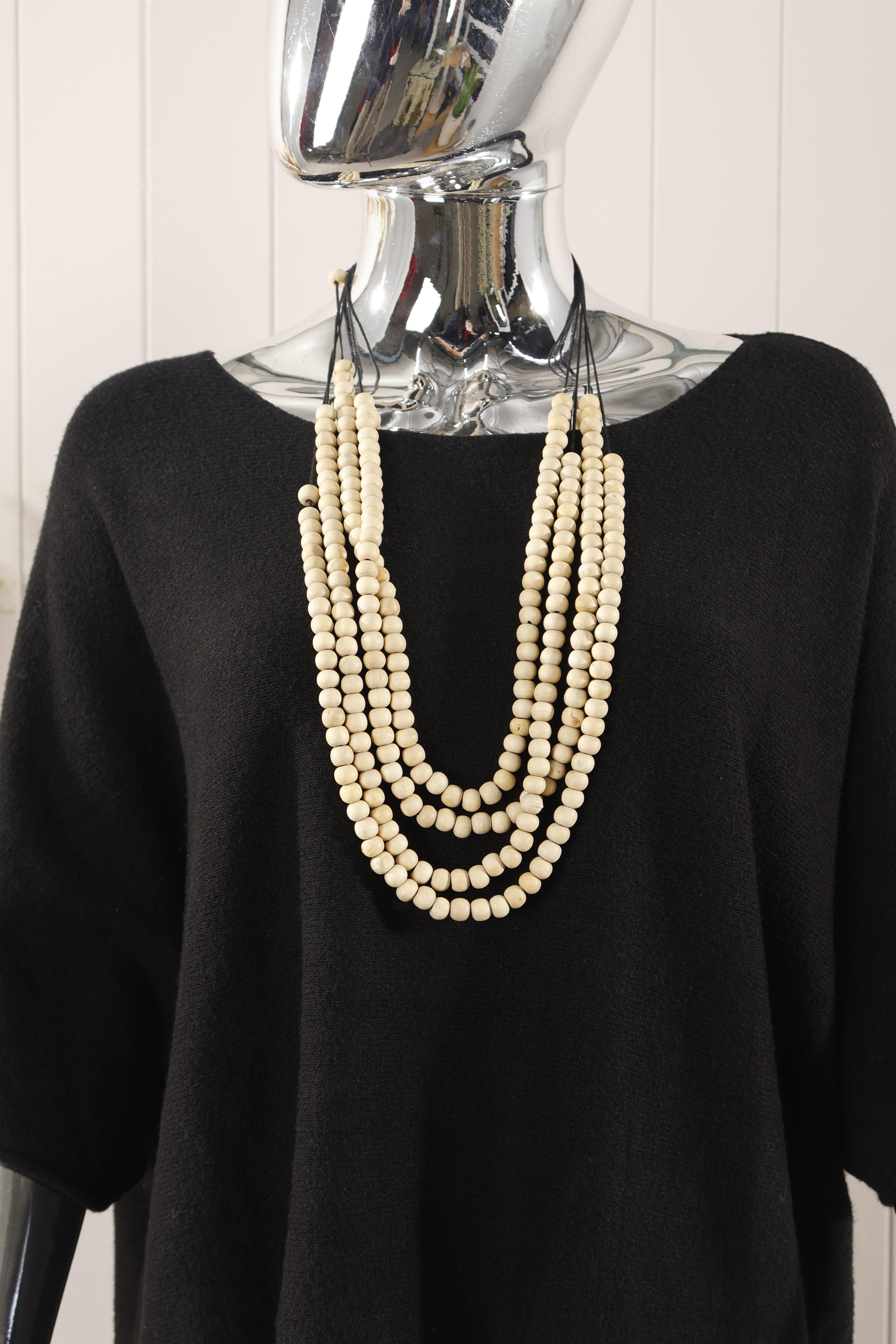 Hot Beaded Layared Statement Necklace