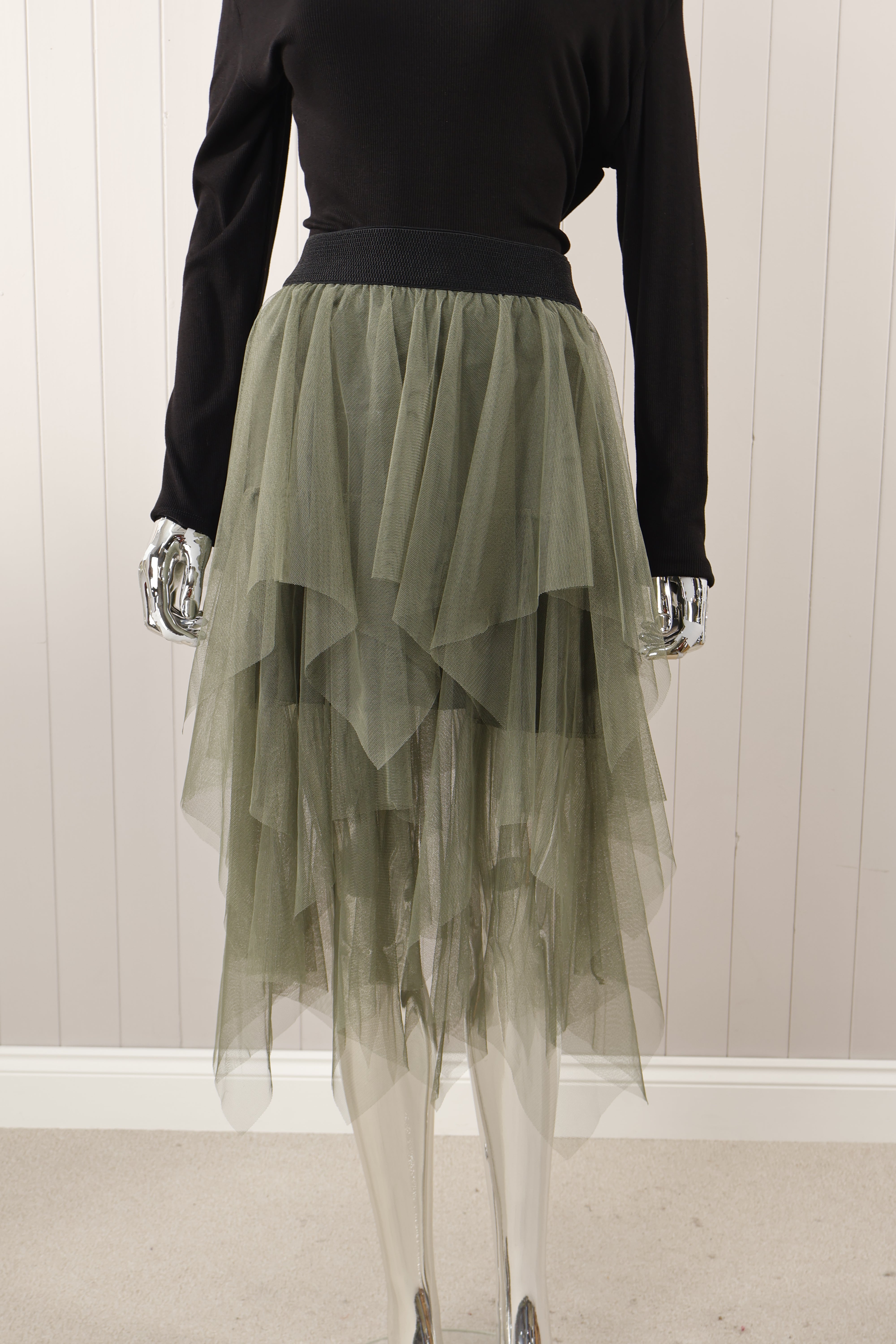 Short Layered Tulle Skirt Khaki Goose Island