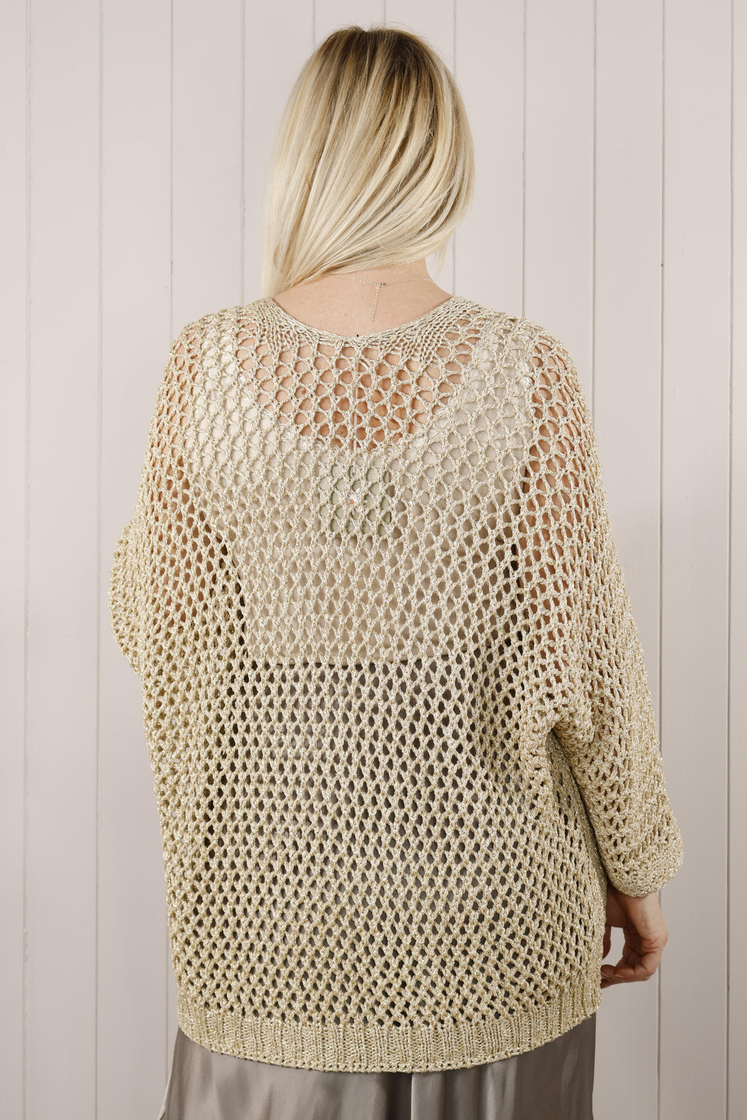 Gaia Gold Lurex Cardigan