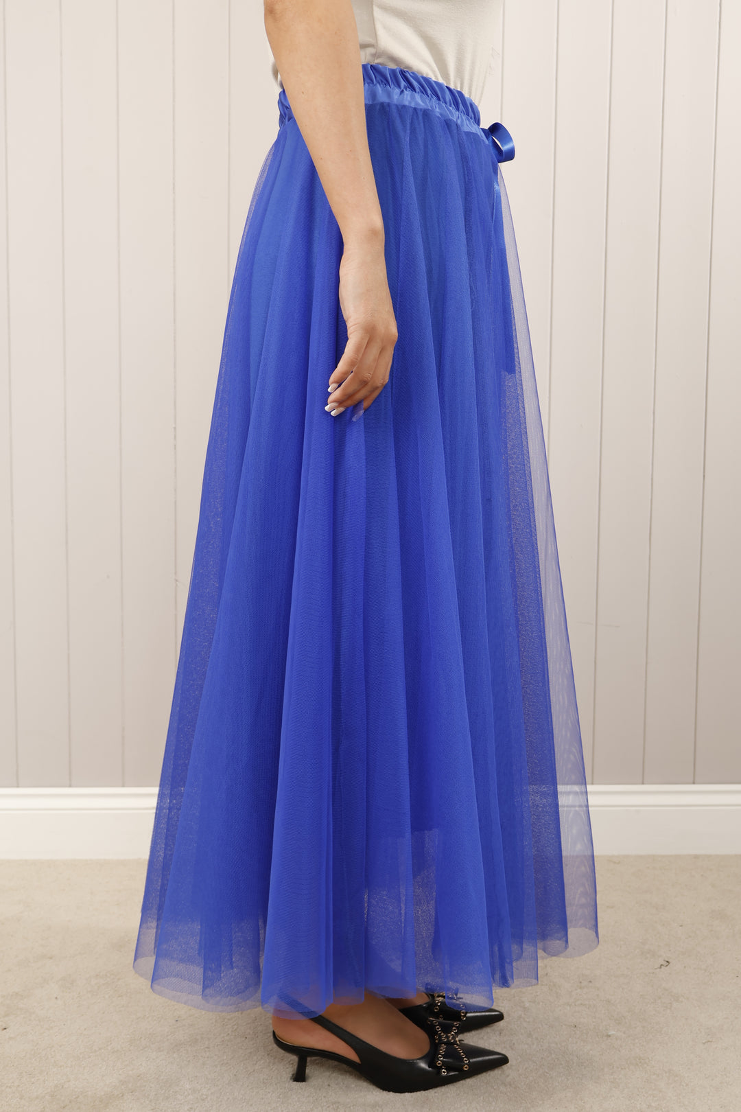 Tulle A-Line Skirt Royal Blue