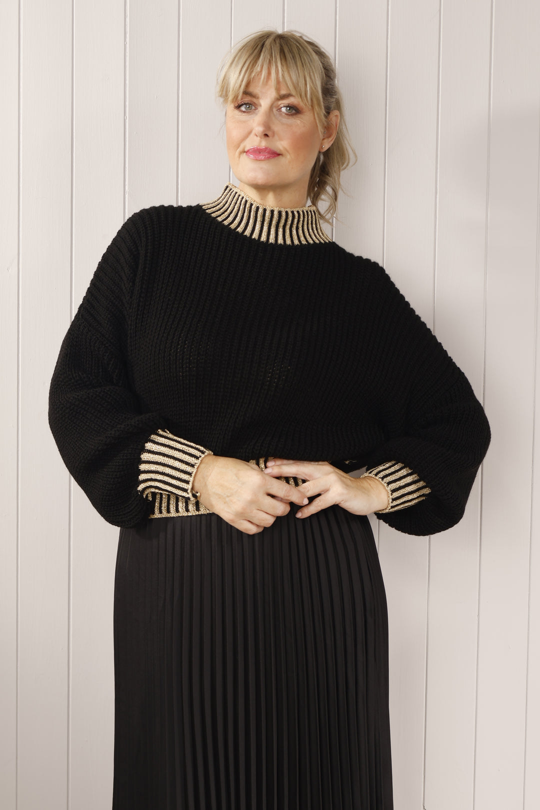 Caprice Gold Edged Jumper