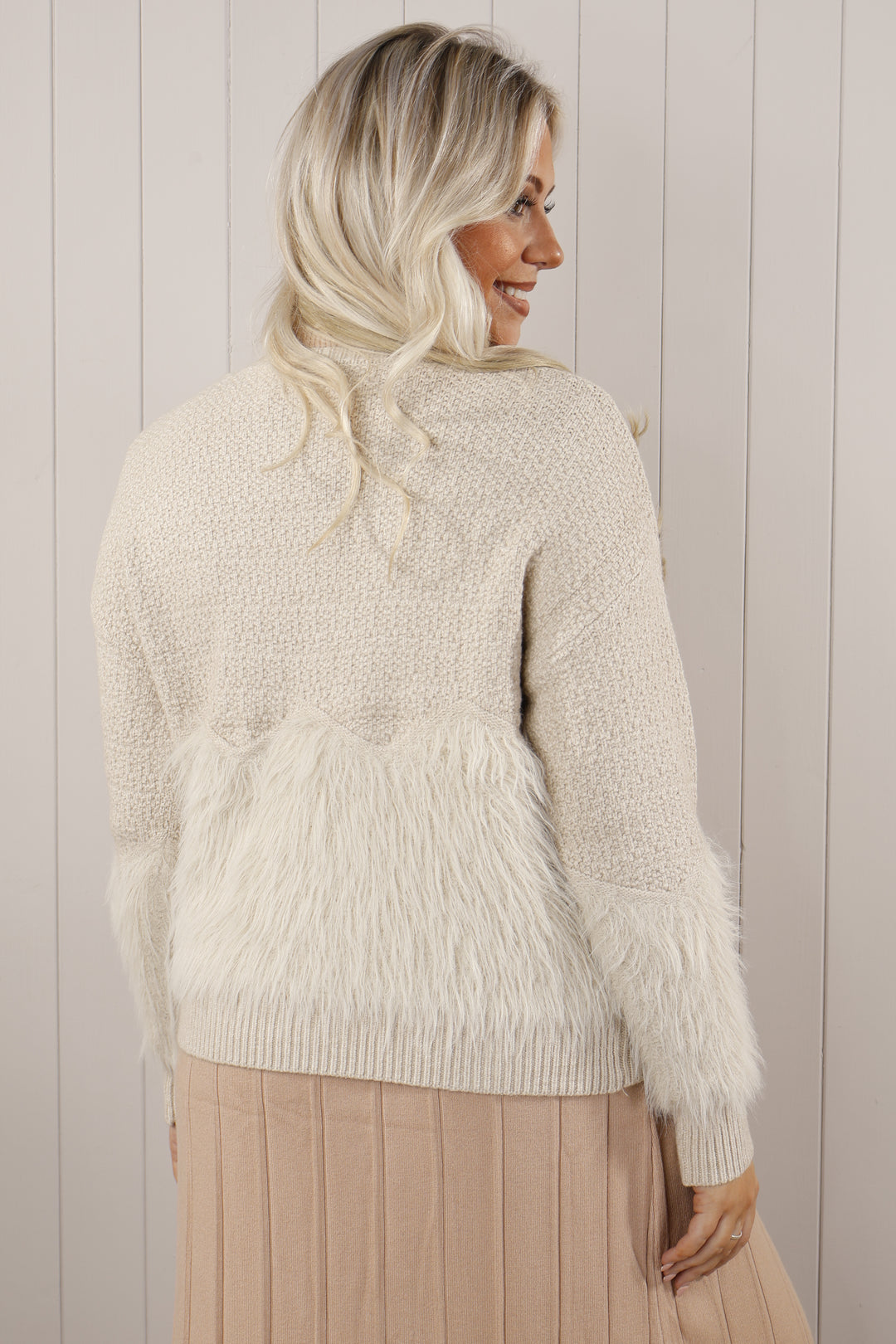 Bondi Round neck Jumper  Latte