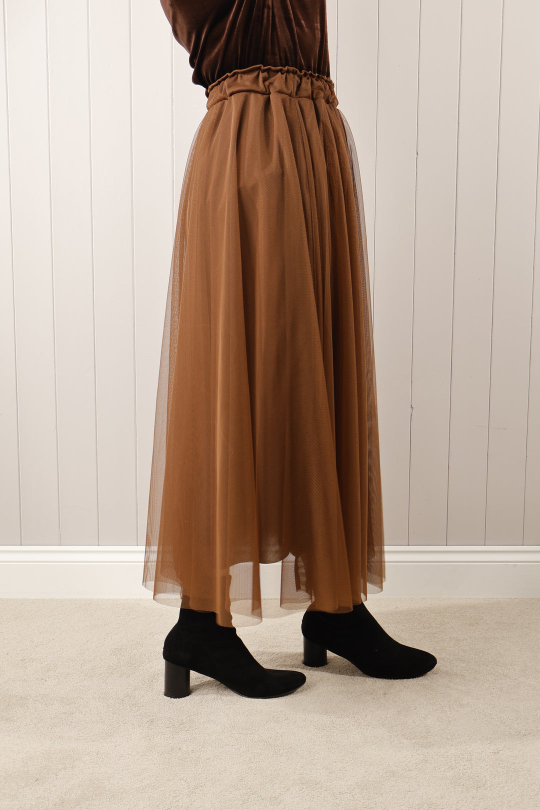 Dilly Plain net skirt  Bronze