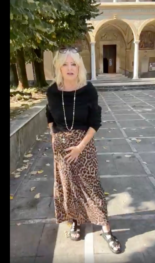 Animal print wrap skirt