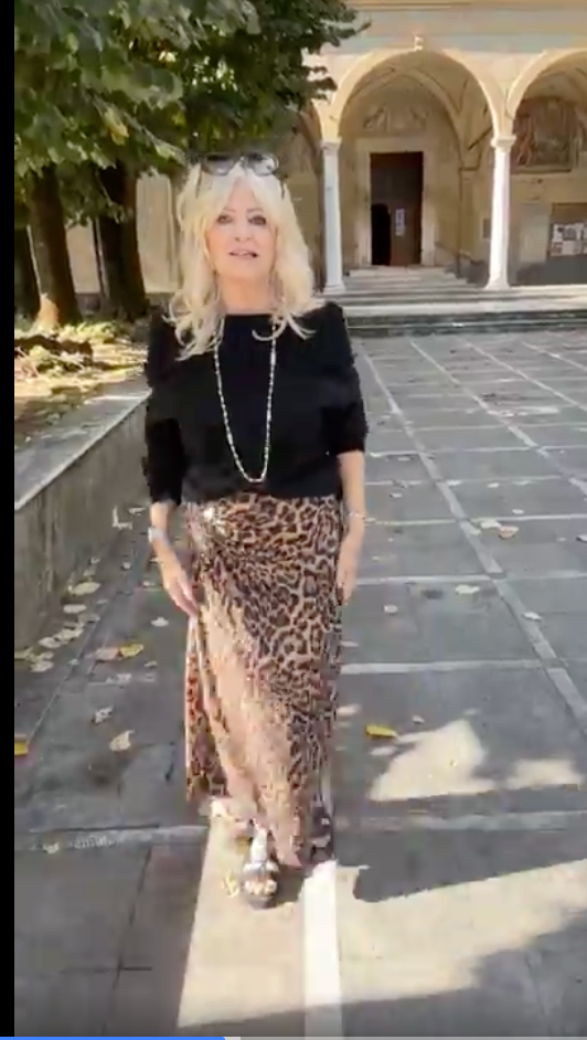 Animal print wrap skirt