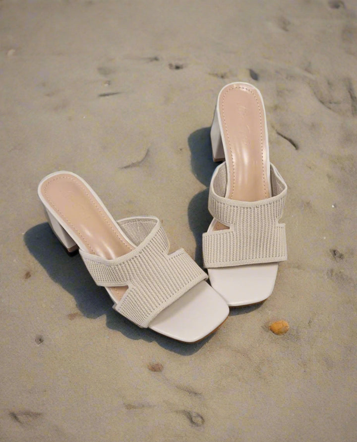 Beige Haven Textured Sandals