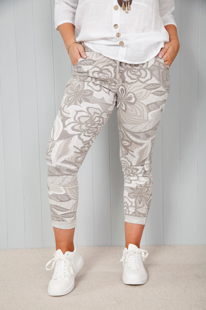 Lotus Flower Magic Pants Beige