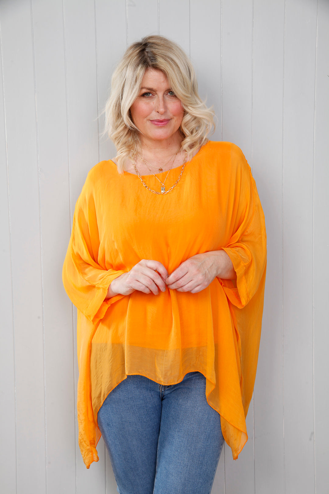 Sammie Silk Top Clementine