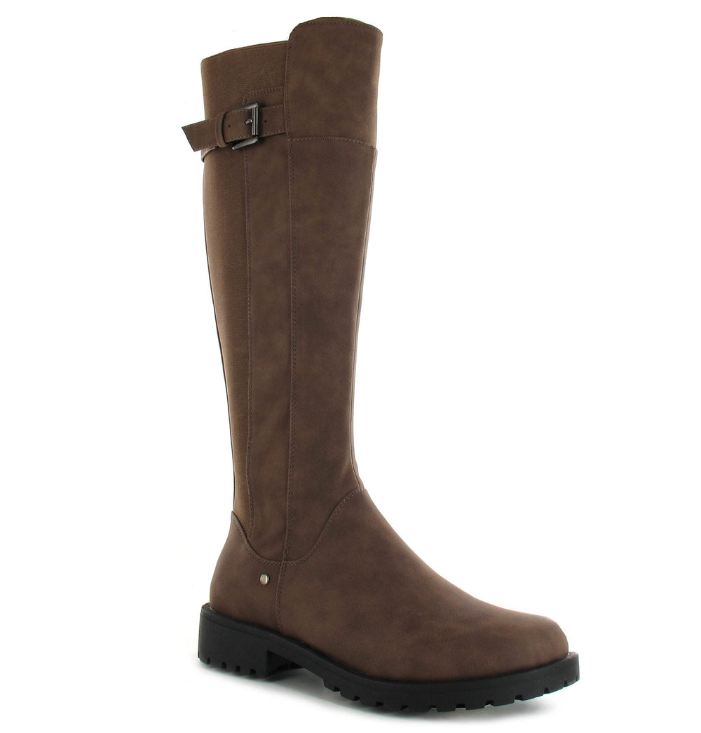 Brown Hayley Tall Riding Boots - Goose Island