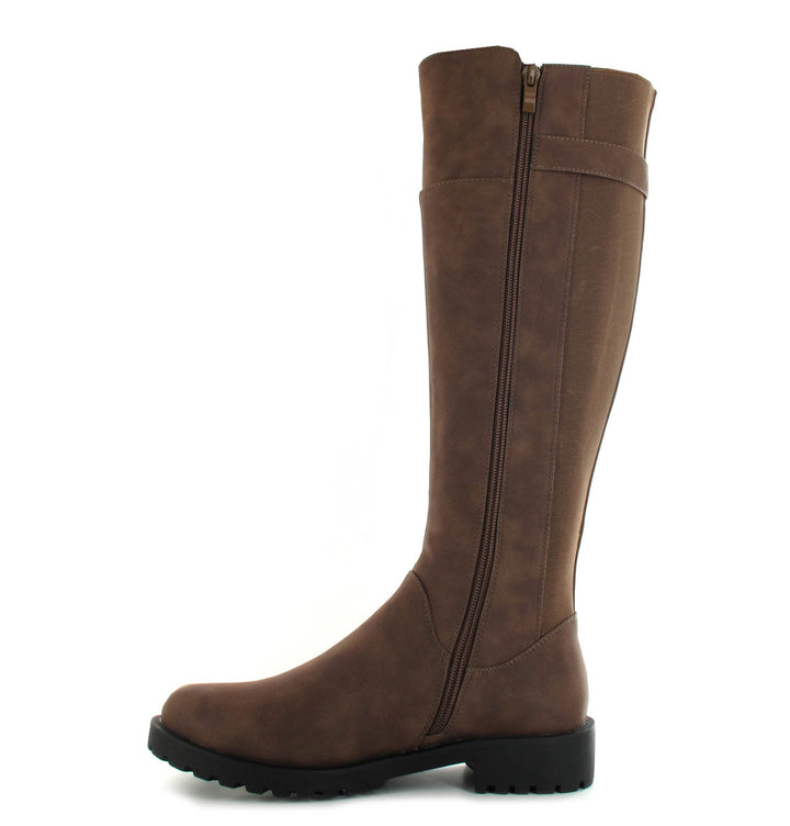 Brown Hayley Tall Riding Boots - Goose Island