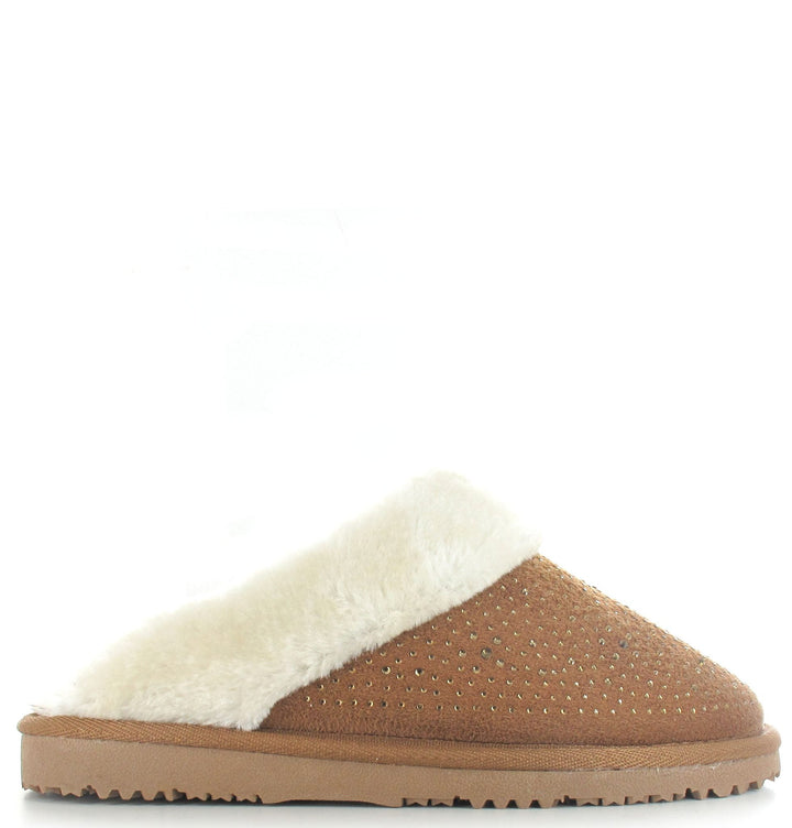 Chestnut Charlotte Embellished Slippers - Goose Island