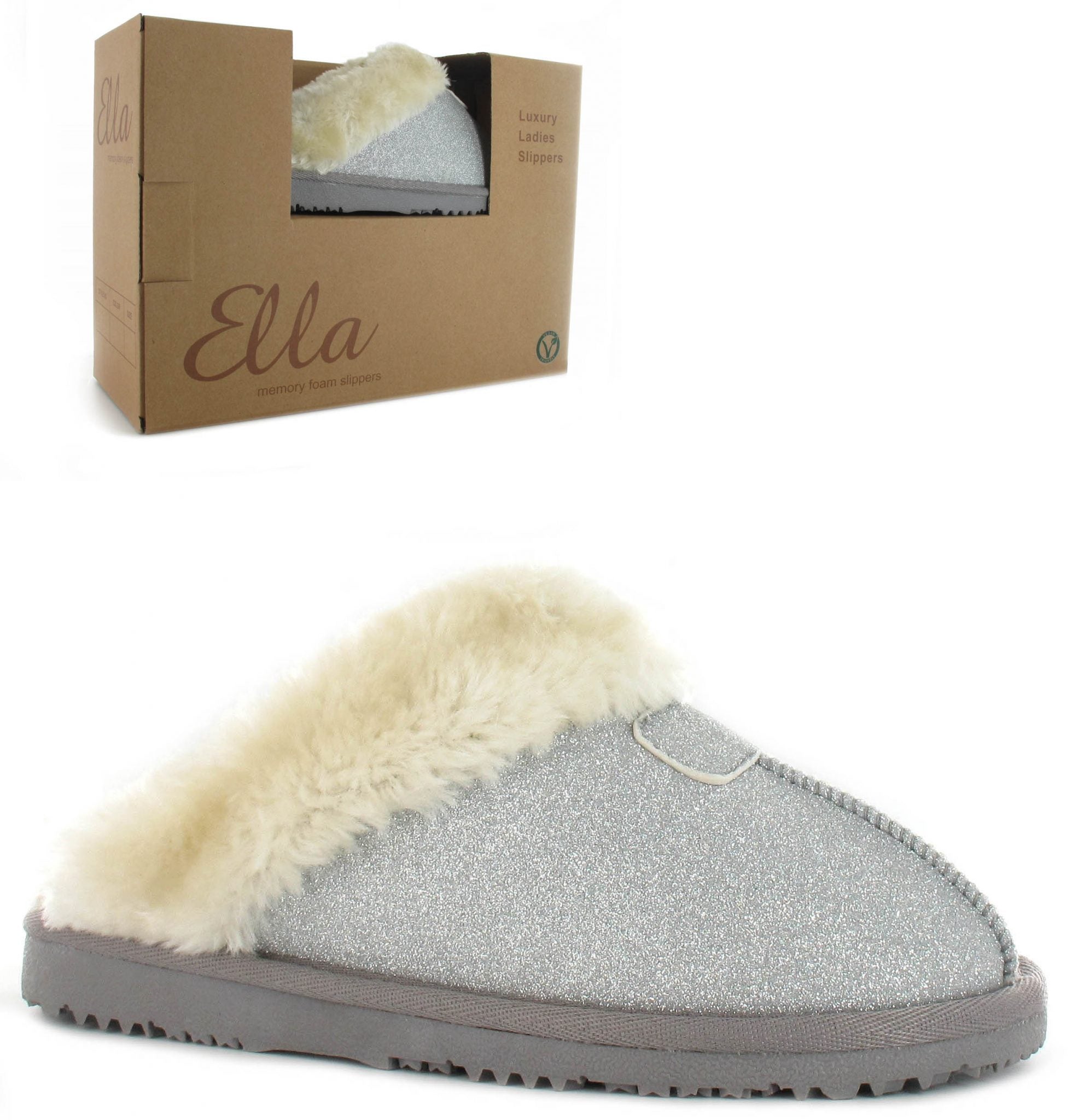 Silver sequin slippers deals